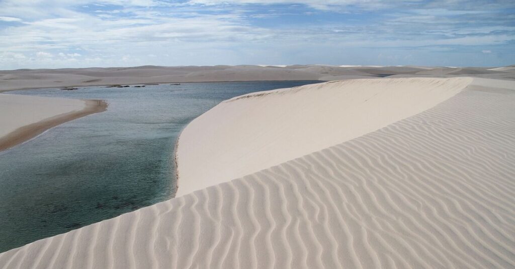 vista das dunas nos lençóis maranhenses