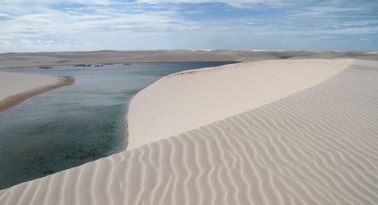 vista das dunas nos lençóis maranhenses